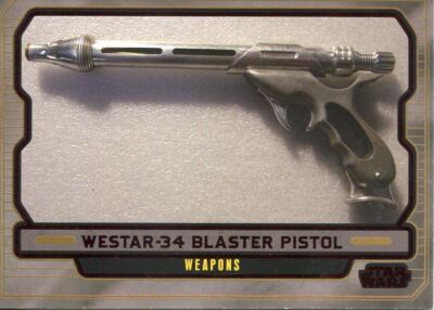 Star Wars Galactic Files 2 Red Parallel Base Card #602 Westar-34 Blasterpistole