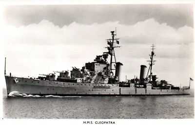 RPPC Photo British Royal Navy HMS Cleopatra