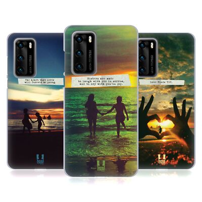 HEAD CASE DESIGNS LOVE AND SUNSETS SOFT GEL CASE FOR HUAWEI PHONES 4
