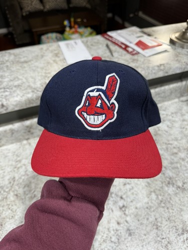 Vintage Cleveland Indians Sports Specialties Wool Plain Logo SnapBack Hat Cap - 第 1/6 張圖片