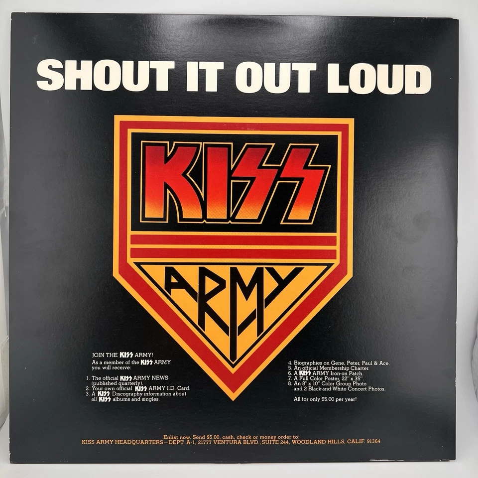 1976 Kiss Destroyer Club Edition CRC Blue Label Hard Rock Stereo LP Vinyl Foto 3 de 4
