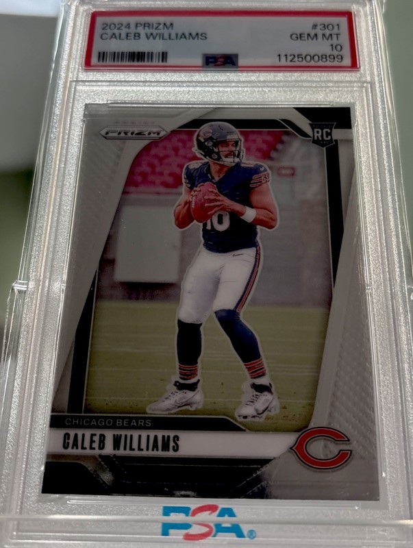 2024 Panini Prizm Base #301 Caleb Williams Rookie Bears PSA 10