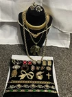 Vintage Gold Tone Jewelry Lot 22pc/12 Signed~Krementz AK 925 Avon Trifari+++