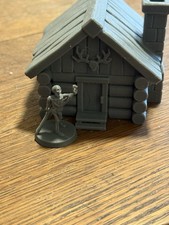 28mm 32mm Log Cabin Miniature Terrain Wargame DnD Pathfinder 3D Printed
