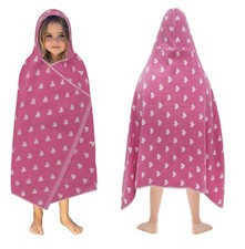 ORIGINAL KIDS Hooded Bath Towel Wrap 100 Cotton Jacquard Reversible Large H...