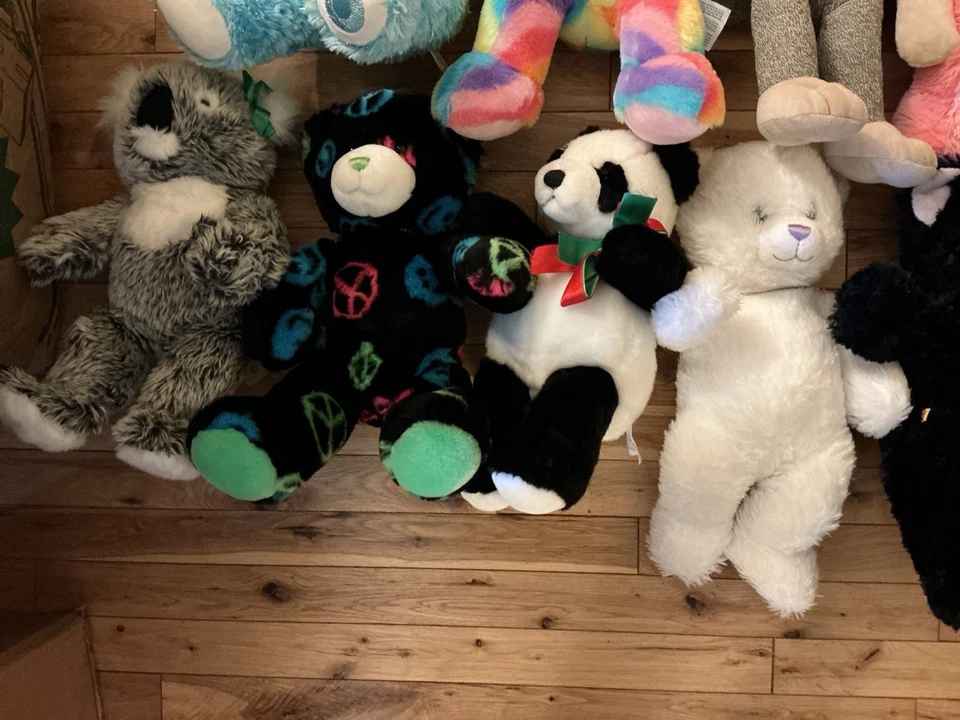 11 Build a Bear Calcetín Mono Hannah Montana Panda Negro Brillante Gema Paz Koala Foto 3 de 4