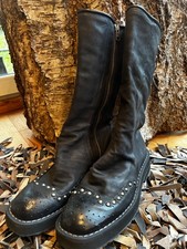 Schwarze A.S 98 Stiefelette