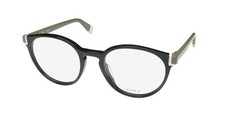 FURLA VFU194 PREMIUM SEGMENT ACETATE PLASTIC WOMENS RETRO EYEGLASS FRAME/GLASSES
