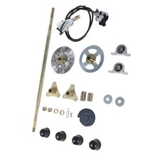 29in Go Kart Hinterachse Live Achs Montage Kit Achs Zahngetriebe Kette Bremse