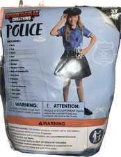 Spooktacular Creations Police Officer Costume for Girls, Kids Police Costume 3T