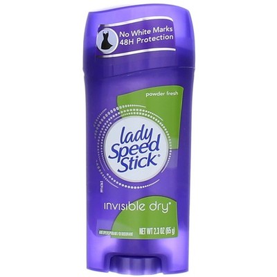 Lady Speed Stick by Mennen Invisible Dry Antiperspirant & Deodorant Solid Pow...