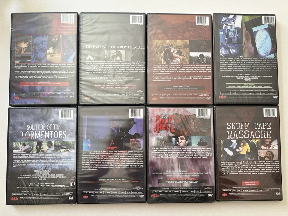 SRS CINEMA 14 DVD BUNDLE HORROR EXTREME GORE NEW SEALED See Pics/Info - Image 3 of 4