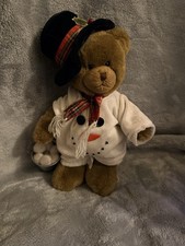 Bearington Collection Frost E. Bear Christmas Plush Teddy Bear