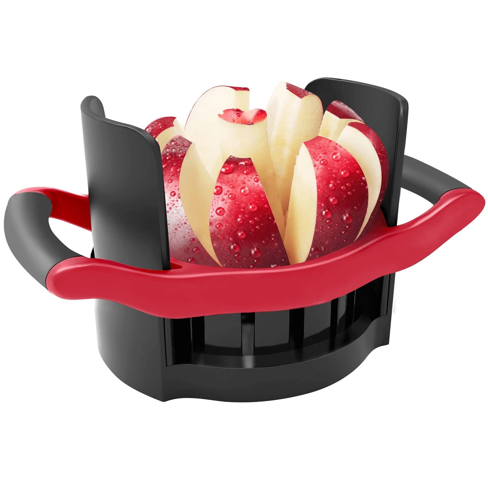 Apple Slicer Corer, [Large Size] 8-Blade Heavy Duty Apple Cutter with Base, [...