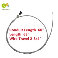 237 Rotary Universal Push Pull Choke Cable (2-3/4" travel) 63" Inner 60" Conduit
