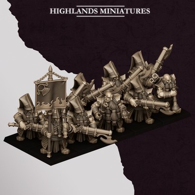Jezail Shooters - Sons of Marduk - 32mm/28mm - Highlands Miniatur