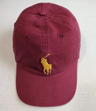 Polo Ralph Lauren Big Pony Hat Cap Strapback YOUTH Red Unstructured Twill 3
