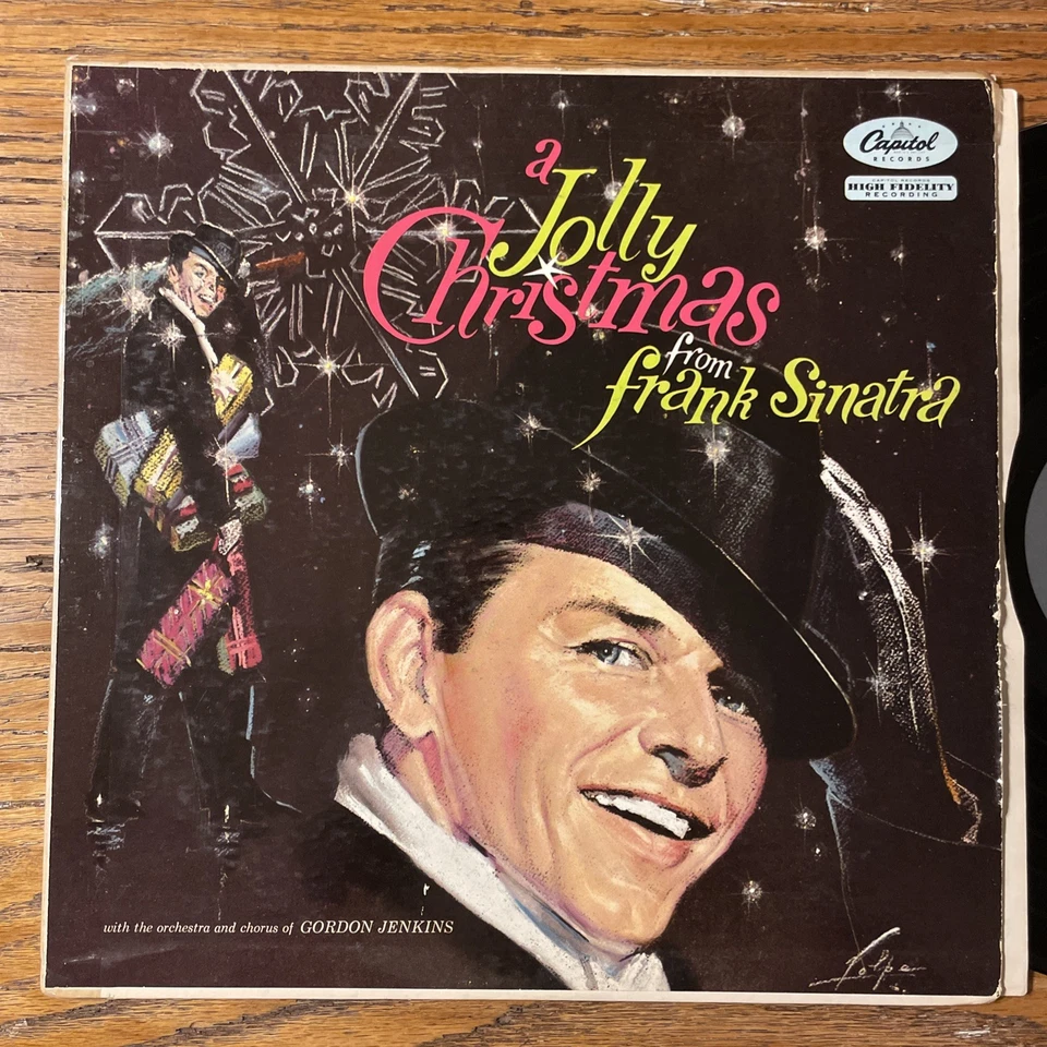 A Jolly Christmas From Frank Sinatra LP Capitol Mono RARE 1st Black Label VG+!!! - Image 2 of 4