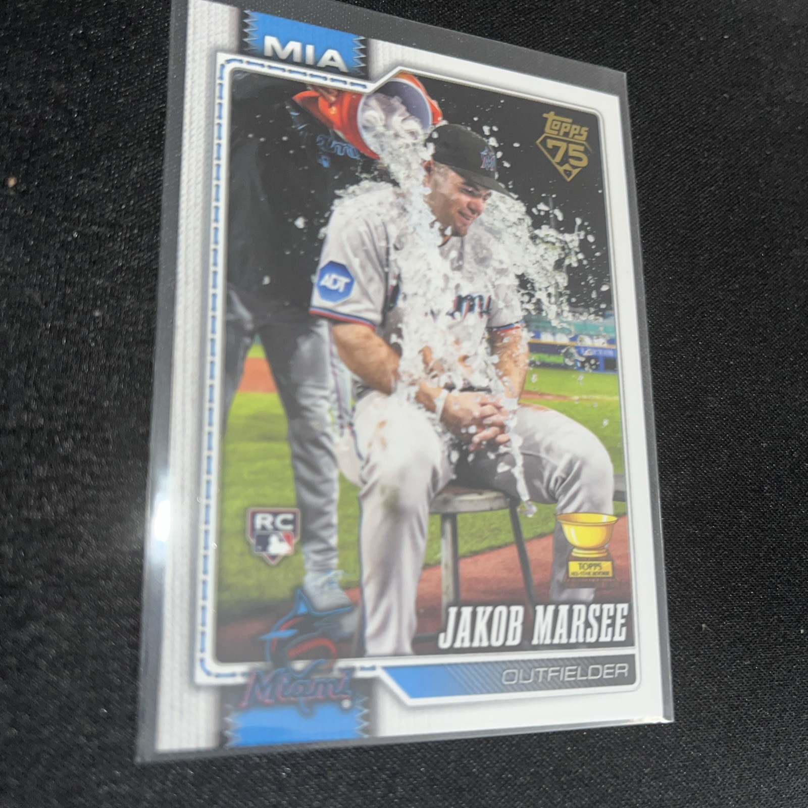 Topps 2026 Series 1 Jakob Marsee Rookie Golden Mirror SSP #37 Miami Marlins Rare