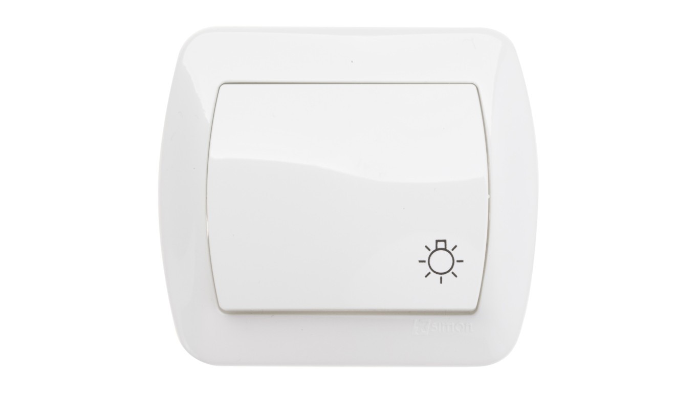 Simon Accord Push Button/ Light/ White AS1/11