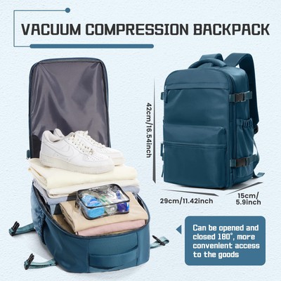 Vakuum Reise Rucksack Laptoprucksack Schulrucksack Unisex Nylon Kompression
