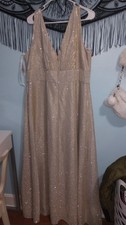 Gold Formal Dress With Heels