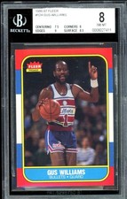 Gus Williams Rookie Card 1986-87 Fleer #124 BGS 8