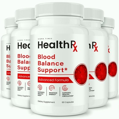 Health RX Capsules, HealthRX Blood Support, Nutritional Formula - 5 Pack