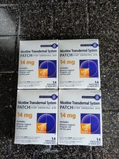 Nicotine Smoking Aid Patches Step 2, 14MG 4 Boxes 56 Patches