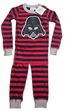 Hanna Andersson Boys Long John Pajamas Set Star Wars Darth Vader Sz 5 or 6-7 NWT