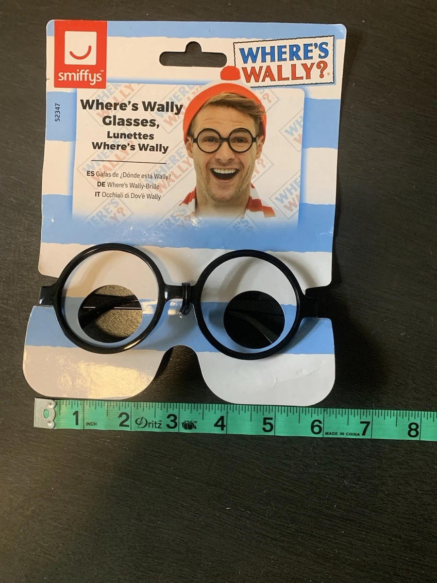 Where’s Wally Nerd Style Costume Glasses for Adults