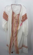 Pre-Owned Zara White Size Large Maxi Long Sleeve Dress