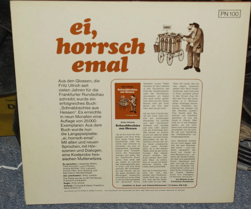LP ei, horrsch emal - Sampler in gutem Zustand - Bild 2 von 2