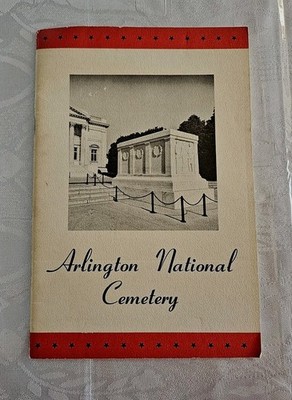 1949 ARLINGTON NATIONAL CEMETERY Memorial BOOKLET Washington DC w/ Photos & Map