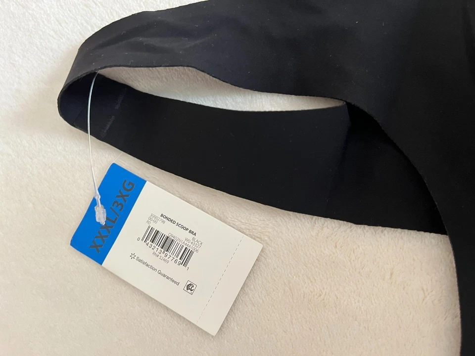 Bralette No Boundaries Bonded Scoop acolchado negro XXL/3XG Foto 4 de 4