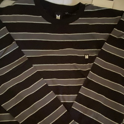 Big Hit Entertainment Striped Crew Neck Long sleeve & T-Shirt XL
