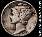 1945-D Silver Mercury Dime - Scarce  Better Date  No Reserve  #K1344
