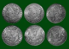 3 1921 Morgan Silver Dollars PDS Fine-Very-Fine-Extra-Fine Circulated Condition
