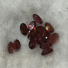 One 5x3x2mm AA Rhodolite Garnet Faceted Oval 0.3ct 3x5