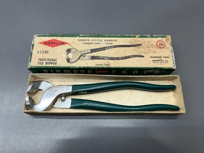 (M) VINTAGE DIAMOND TOOL HORSESHOE DIAMALLOY GT-28C TILE CUTTER NIPPER VGC USA