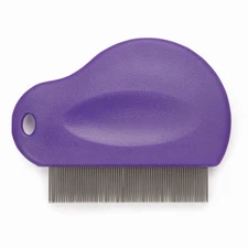 MG Contoured Grip Flea Comb Purple