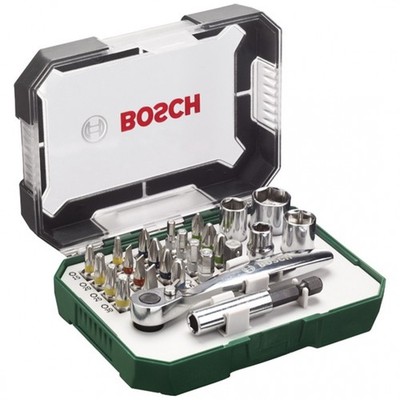 Bosch Schrauberbit- und Ratschen-Set, 26-tlg.
