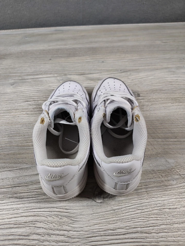 Nike Air Force 1 Triple Blanco 314194-117 Zapatillas con cordones Bebé Niño EE. UU. 9C Foto 4 de 4