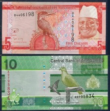 GAMBIA - Serie 5, 10 Dalass 2015/2019 - Fior di Stampa - GIAN4