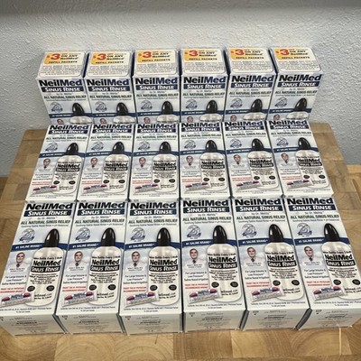 NeilMed Sinus Rinse Allergy Relief Lot of 18 Bottles Exp. 5/2029