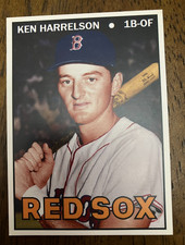BOSTON RED SOX: Ken Harrelson Hawk Custom Modern 1967 Style Art Card