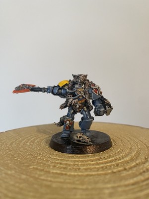 Warhammer 40K Logan Grimnar Space Marines Space Wolves Anführer selten gut bemalt