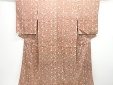 7692478: JAPANESE KIMONO / ANTIQUE KIMONO / SILK / FLORAL PLANTS