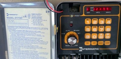 Intermatic ET715C Electronic 7-Day Timer Switch SPDT USA  24HR 120VAC - Works!