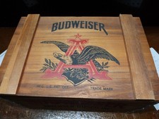 Budweiser Wood Hinged Crate 18-12-11